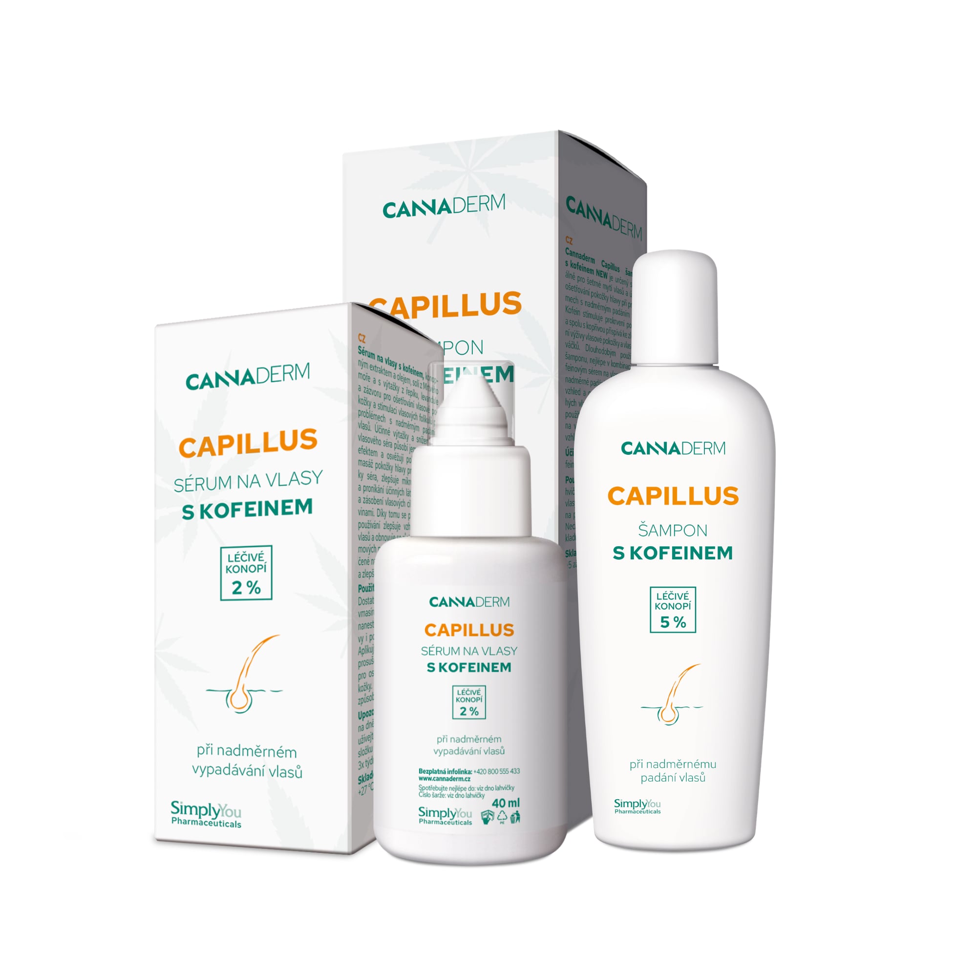szampon i serum z kofeiną