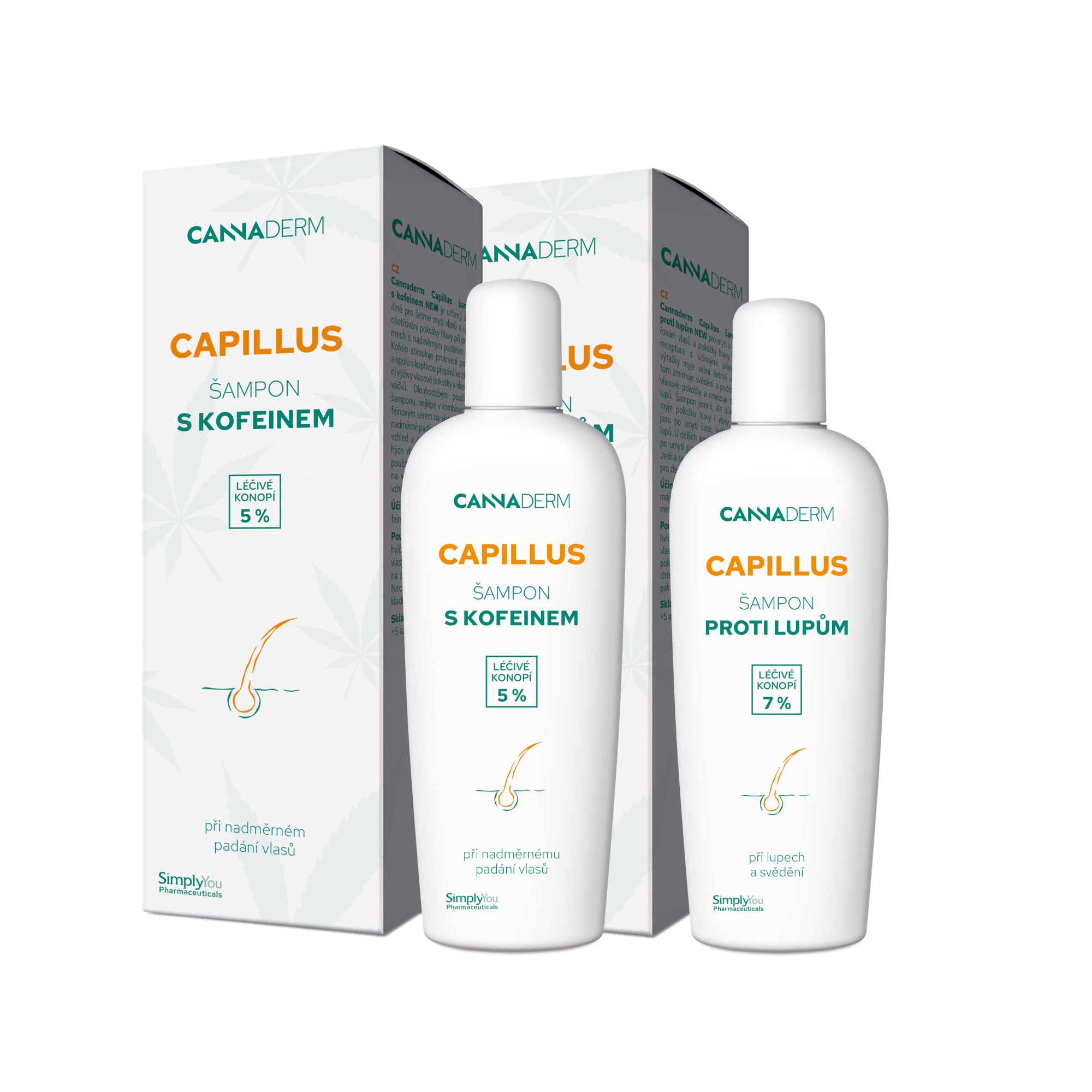 szampon z kofeiną i szampon przeciwłupieżowy